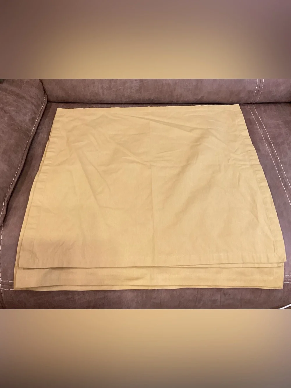 Crate & Barrel Bridget Yellow Napkins